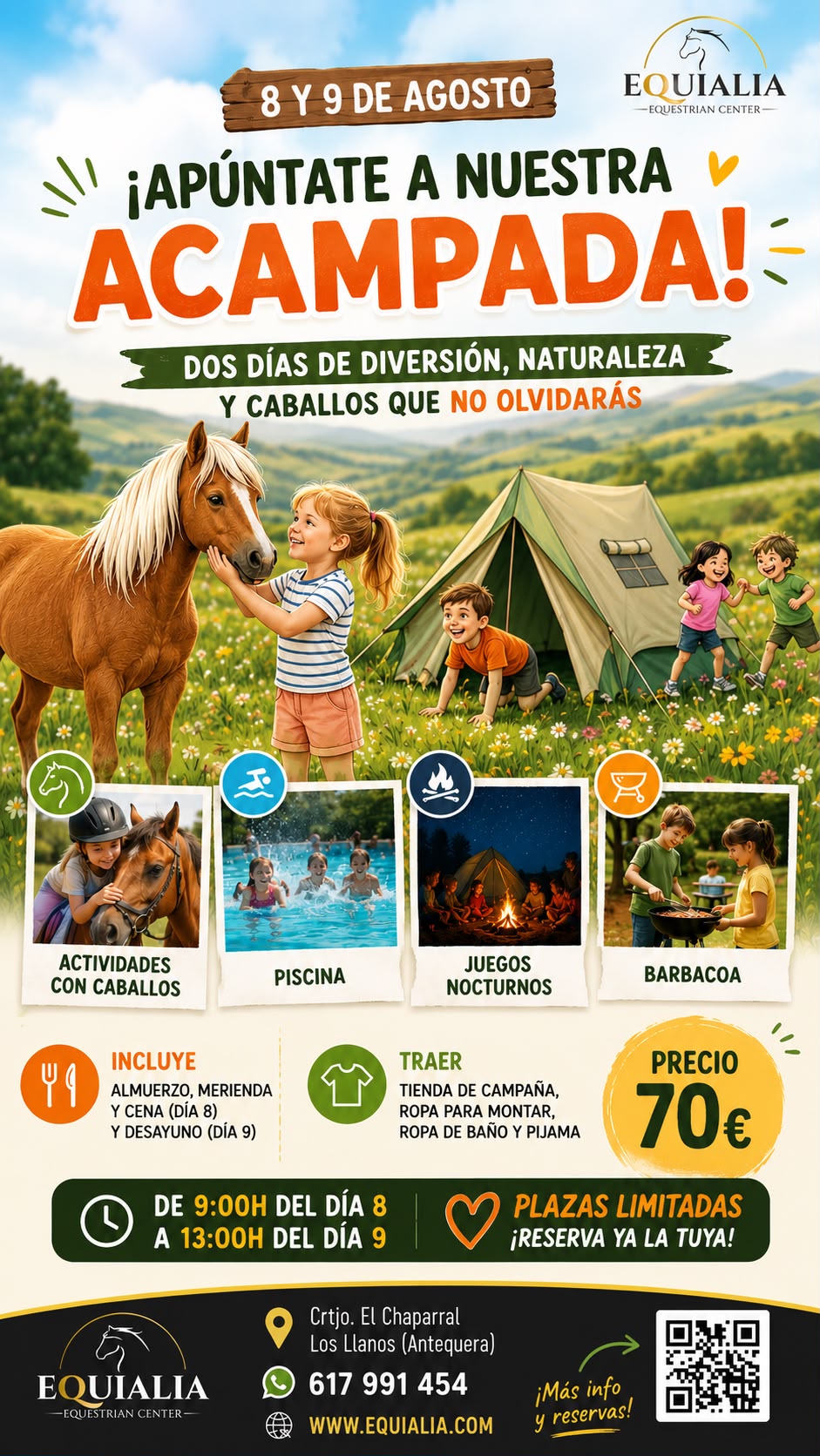 Acampada 8 y 9 de agosto 2026